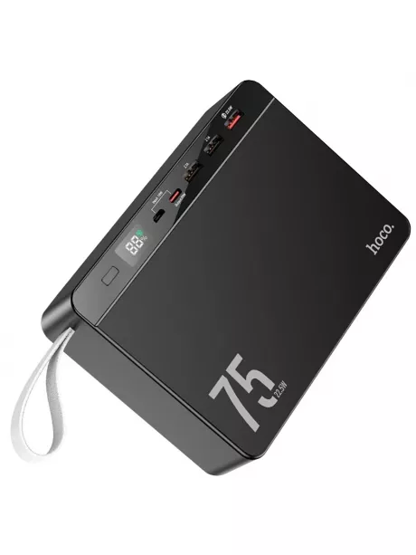 внешний аккумулятор большой емкости Hoco J94 Overlord 22.5W fully compatible power bank(75000mAh) black