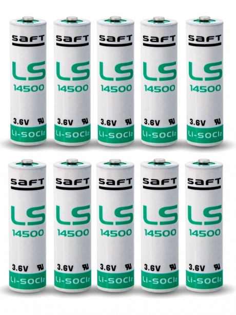 батарейки Saft LS 14500 (AA) 10шт. 