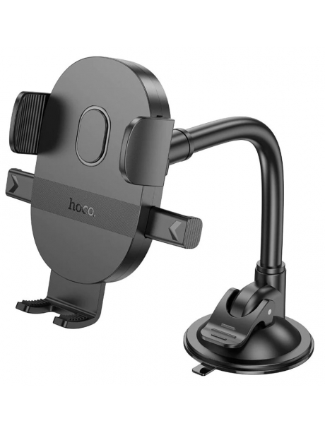 держатель для телефона на стекло Hoco H20 Mighty one-button car holder (windshield) black
