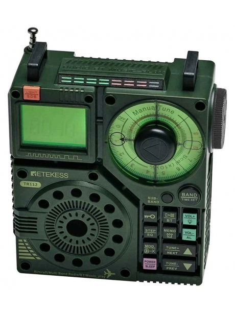 портативный цифровой радиоприемник Retekess TR112 green