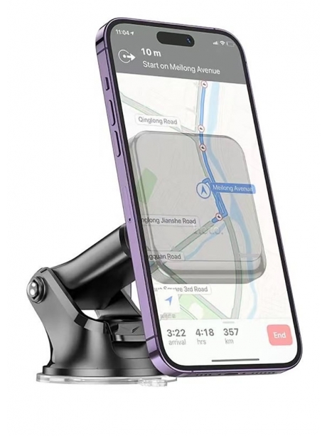 держатель на панель в машину Hoco H41 Climber magnetic car holder (center console) black