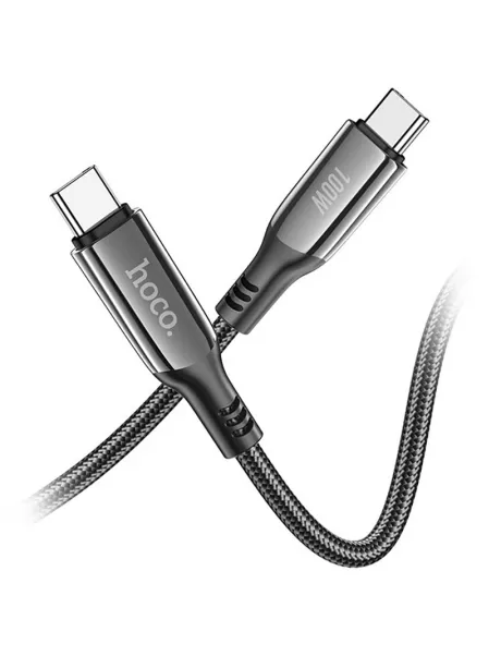 кабель для быстрой зарядки iPhone Hoco S51 100W Extreme charging data cable for Type-C to Type-C black