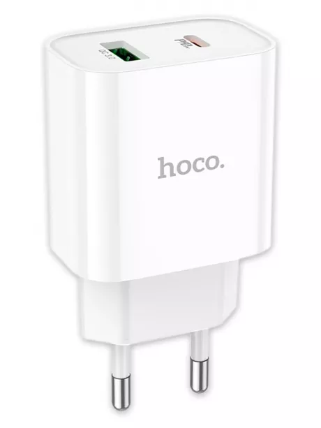 зарядное устройство Hoco C80A Plus Rapido PD20W+QC3.0 charger white