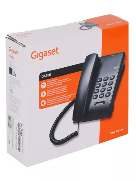 стационарный телефон Gigaset DA180 RUS черный