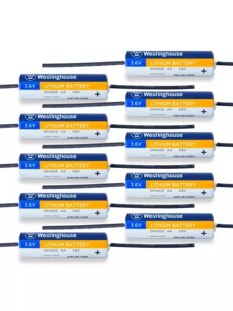 литиевые батарейки 3.6 В Westinghouse ER 14505Y (AA) axial wires 10шт. 