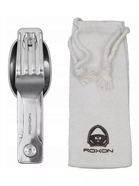 походный мультитул (ложка, вилка и нож) Roxon C1 ( C1S ) silver