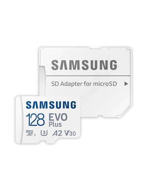 карта памяти Samsung 128Gb microSDXC Class 10 Evo Plus A2 V30 UHS-I  (R/W 90/160 MB/s) 