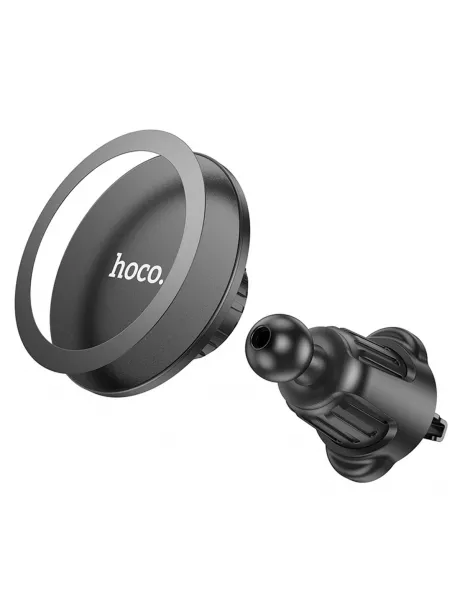 магнитный держатель MagSafe Hoco H12 Fine jade ring magnetic car holder (air outlet) black
