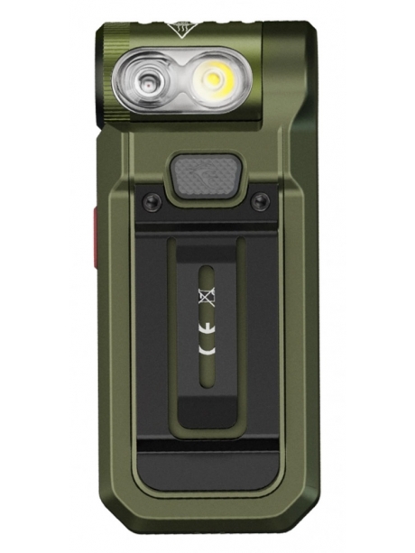 светодиодный мини фонарь на клипсе Fenix SW05R-RED зеленый