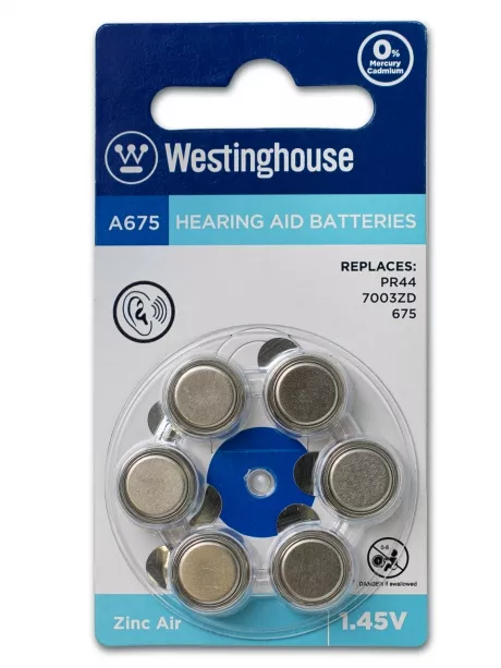 батарейка Westinghouse ZA675/PR44 60шт. 