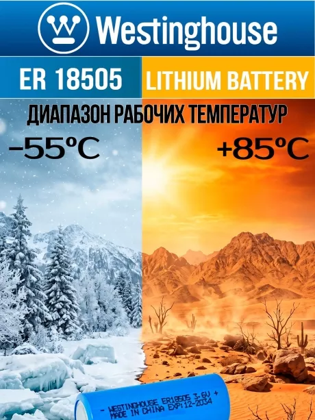 батарейка литиевая для счётчика Westinghouse ER 18505 10шт. 