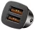 автомобильное зарядное устройство Baseus Square metal A+A 30W  Dual QC3.0 black