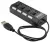 концентратор USB 2.0 Gembird UHB-243-AD black