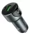 автомобильная зарядка c дисплеем Hoco Z42 Light road dual port digital display PD20W+QC3.0 car charger metal gray