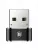 адаптер Baseus Mini Type-C female to USB male adapter converter black