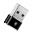 адаптер Baseus Mini Type-C female to USB male adapter converter black