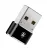 адаптер Baseus Mini Type-C female to USB male adapter converter black