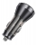 зарядка для телефона в машину Hoco NZ12C Graceful PD60W(2C) car charger with digital display transparent black