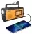 портативный походный радиоприемник XHDATA D-608WB black orange