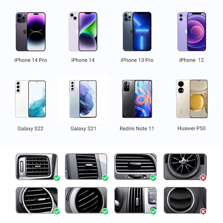 держатель Hoco H40 Climber magnetic car holder (air outlet)