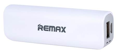 Компактный легкий Li-Ion повербанк из пластика Remax Power Bank Mini 2600 mAh
